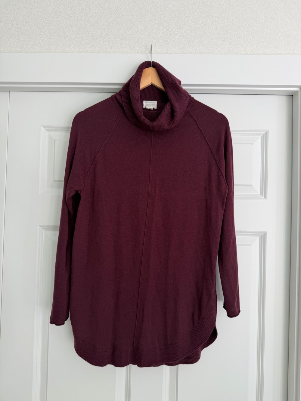 Caslon Maroon Cowl Neck Sweater